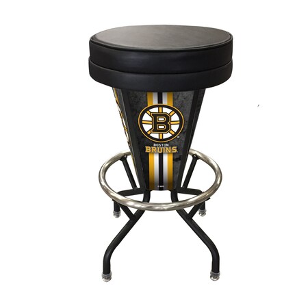 Lighted Boston Bruins 30 Swivel Bar Stool